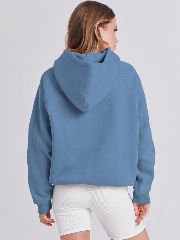Women Oversized Long Sleeve Fleece Pullover Crewneck Top