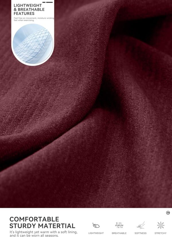 Men Quarter Zip Mock Neck Pullover Sweatshirt